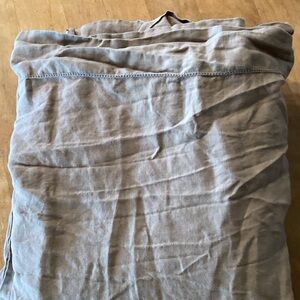 The Company Store, linen tan flat sheet